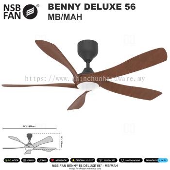 NSB FAN BENNY DELUXE 56" MB/MAH
