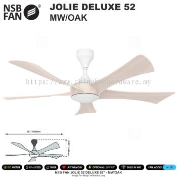 NSB FAN JOLIE DELUXE 52" MW/OAK