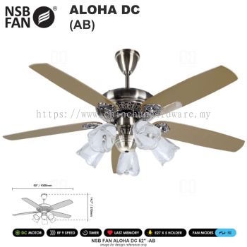 NSB FAN ALOHA DC 52" AB