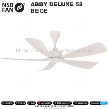 NSB FAN ABBY DELUXE 52" BEIGE