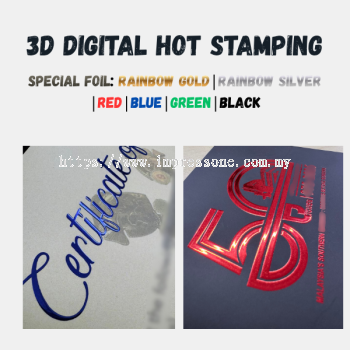 3D Hot Stamping & Spot UV