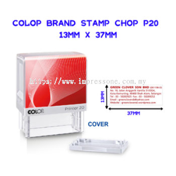 Colop Brand Stamp Chop P20 - 13MM x 37MM