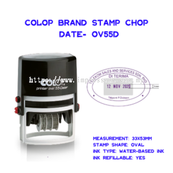 Colop Stamp Chop Date - OV55D