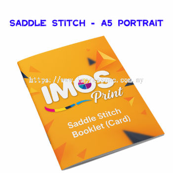 Card Booklet Saddle Stitch (A5 Portrait)