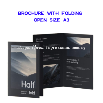 Brochure with Folding Open Size A3
