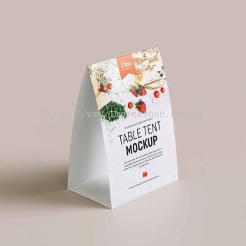 A4 Tent Card