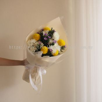 Condolences Fresh Flower Western Bouquet