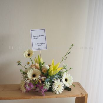 Condolences Fresh Flower Small Table Centerpiece