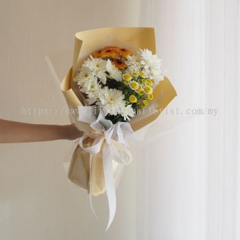 Condolences Fresh Flower Designer Bouquet