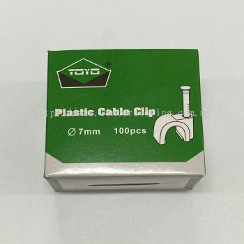 PLASTIC CABLE CLIP 7mm