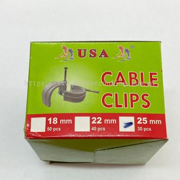 USA CABLE CLIP 25mm