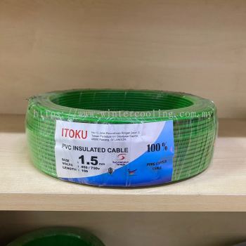 ITOKU PVC CABLE 1.5MM GREEN