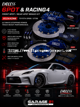 ENDLESS RACING4 FRT 6POT REAR 4POT - TOYOTA GR86 GT86 BRZ