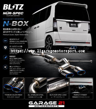 HONDA N Box Nur Spec CATBACK EXHAUST