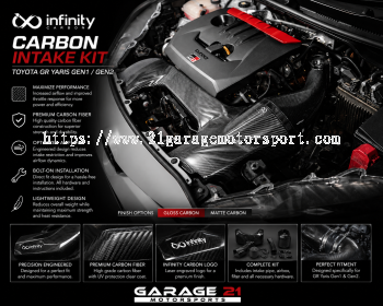 INFINITY carbon intake kit (gloss/matte) - toyota gr yaris gen1 gen2