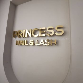 3D Luxury LED Backlit Signage for Beauty Service Princess Nail & Lash