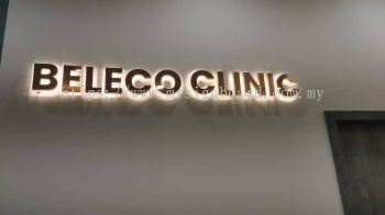 LED Backlit Signage for Skin Care Clinic Beleco Clinic