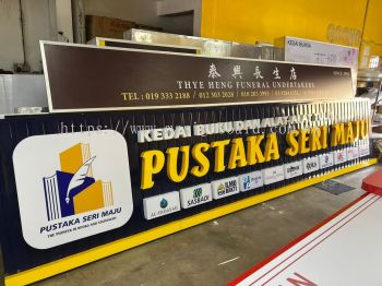 3D Box Up Signboard for Bookstore Pustaka Seri Maju