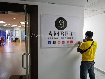 Acrylic Board for Office Amber The Beauty Sdn Bhd