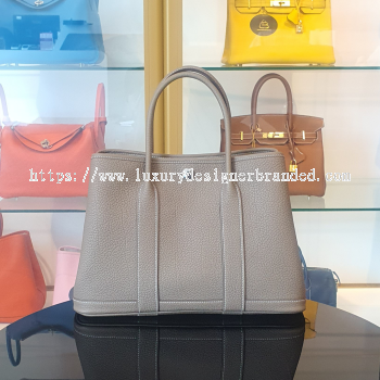 Hermes Garden Party 30 Etoupe Bag
