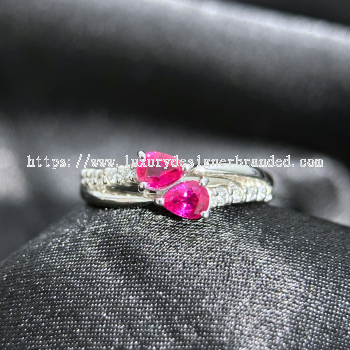 Ruby Ring with Diamonds