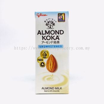 Glico Almond Koka Unsweetened Milk日本q!糖杏仁果奶180ml