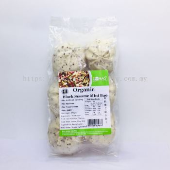 Lohas Organic Black Sesame Mini Bao 有机黑芝麻小包子 270g/pkt