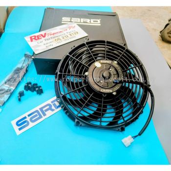 SARD  turbo speed radiator fan 12'' red, blue & black color 245w (Push & Pull) Radiator Fan Condenser Air Cond