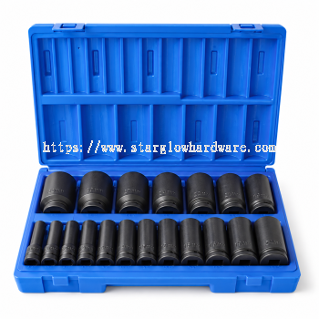 Professional 6-Point Deep Impact Socket Set