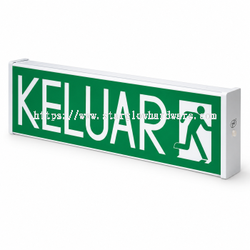 LED Keluar Exit Sign Fitting (Green)