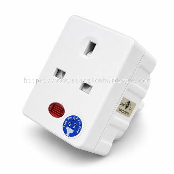 3 Way 3 Pin Adaptor With Neon