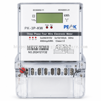 Three Phase 4 Wire 100A KWH Meter