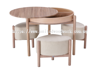 Bento Round Table & Onigiri Stools