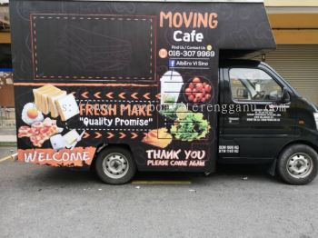 Moving Cafe Truck Box Lorry UV Sticker at Klang