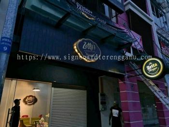 Zetty Flower Kafe 3D EG Box Up LED Backlit Signage @ Setia Alam