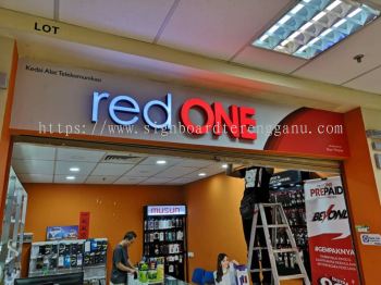 Red One Network Sdn Bhd 3D LED frontlit Box Up Lettering @ Kuchai Lama Kuala Lumpur