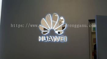 Huawei Service Center 3D Stainless Steel Box Up LED Backlit Lighting @ Damansara KL