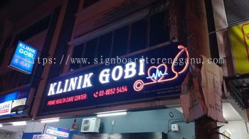 Klinik Gobi 3D LED Box Up Lettering Signage in Kuala Lumpur