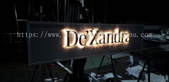 De'Xandra - Puchong - Outdoor 3D LED Stainlees Steel Gold Mirror Signboards