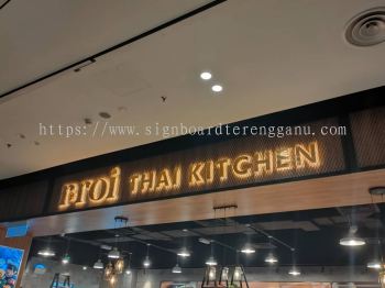 rroi Thai Kitchen - Subang Jaya - 3D LED Stainless Steel Gold Mirror Backlit Signboard