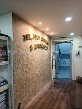 Zul, Vijay Chander & Associates - Klang - 3D Stainless Steel Gold Mirror Signage 