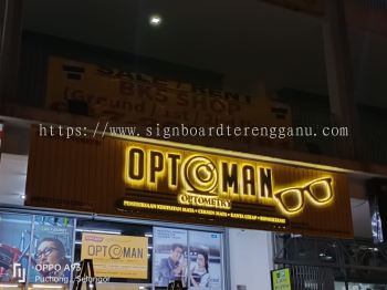 Optometry - Opt Man - Kuala Lumpur - Outdoor 3D LED Backlit Signboard  with Aluminum Panel Base 