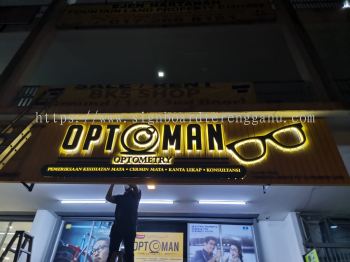 Optometry - Opt Man - Kuala Lumpur - Outdoor 3D LED Backlit Signboard  with Aluminum Panel Base 