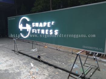 SHAPE FITNESS 3D BOX UP  LED FRONTLIT SIGNAGE SIGNBOARD 