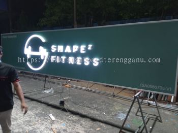 SHAPE FITNESS 3D BOX UP  LED FRONTLIT SIGNAGE SIGNBOARD 