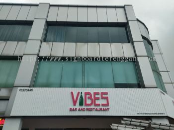 Vibes Bar And Restaurants - 3D LED Frontlit With Aluminum Panel Base - Puchong  