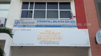 CSA Design - The Original Design - 3D LED Stainless Steel Gold Mirror Signboard - Puchong 