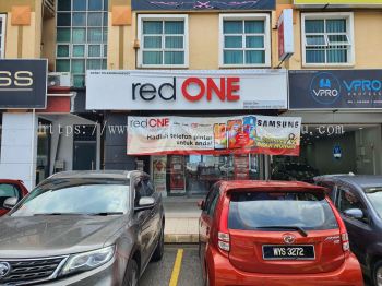 RED ONE 3D BOX UP BACKLIT SIGNBOARD AT KEMAMAN CHUKAI