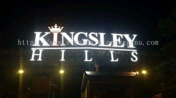 KINGSLEY HILLS 3D LED BOX UP FRONTLIT SIGANGE SIGNBOARD IN PAHANG GENTING