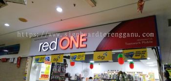 RED ONE 3D LED BOX UP FRONTLIT SIGANGE SIGNBOARD IN KEMAMAN CHUKAI